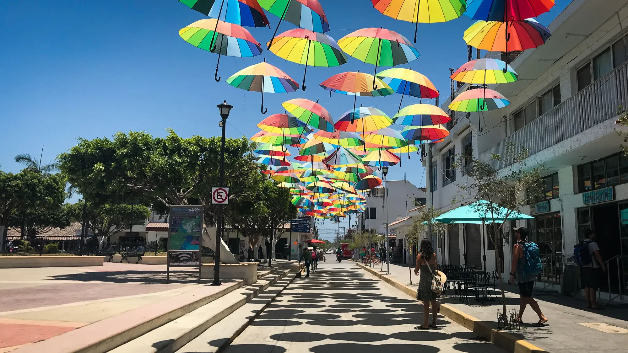The streets of San Blas are colorful!