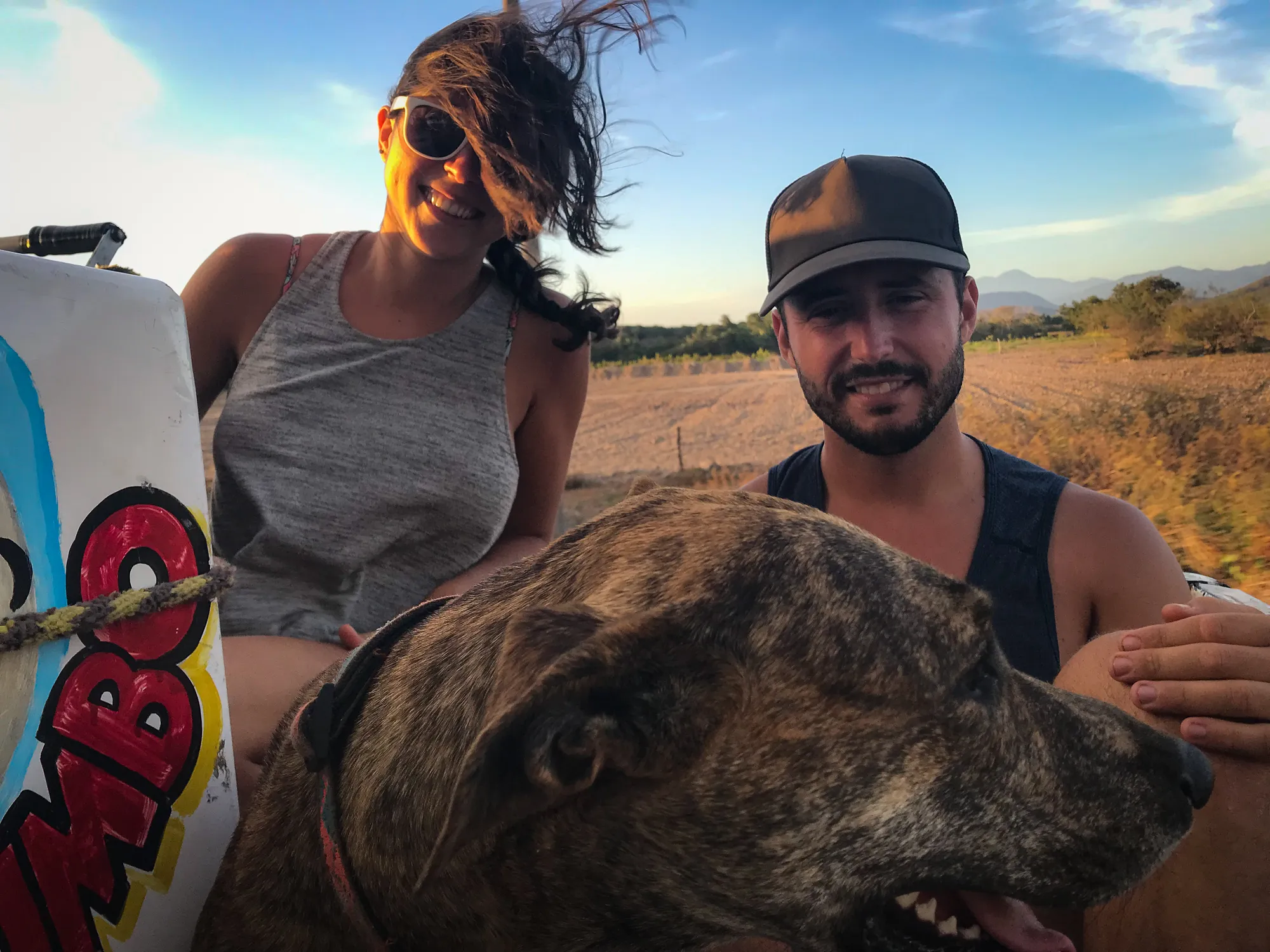Kudos to our friends Nat & Eric who always seem to manage to find a ride. Dogs
are welcomed!